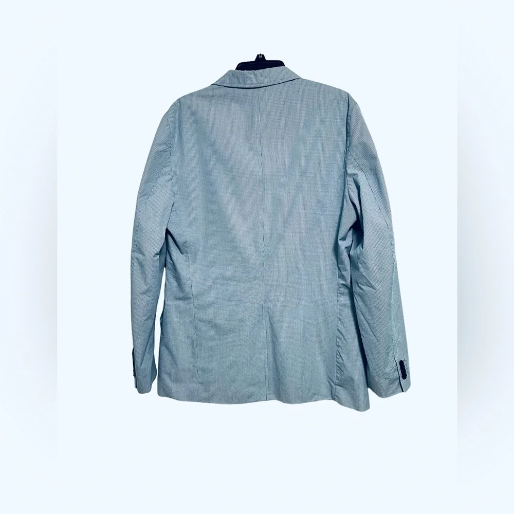 Banana Republic Light Blue Seersucker Sport Coat Blazer
